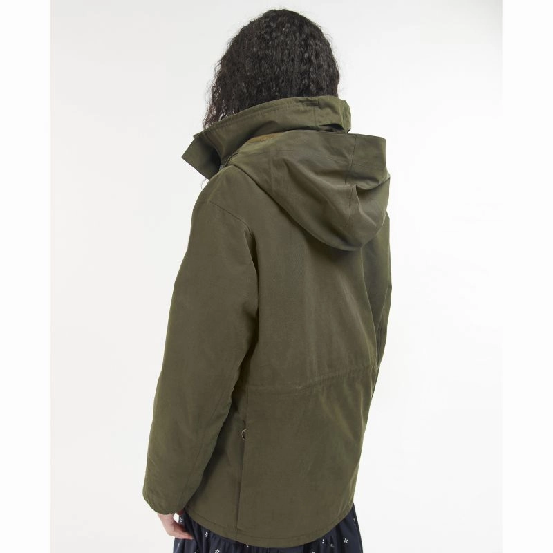 Barbour Beaconsfield Waterproof Ladies Jacket - Olive Save More Now