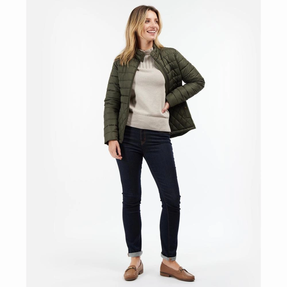 Barbour Esme Ladies Quilted Jacket - Olive Todays Steal Shop Smart Deals