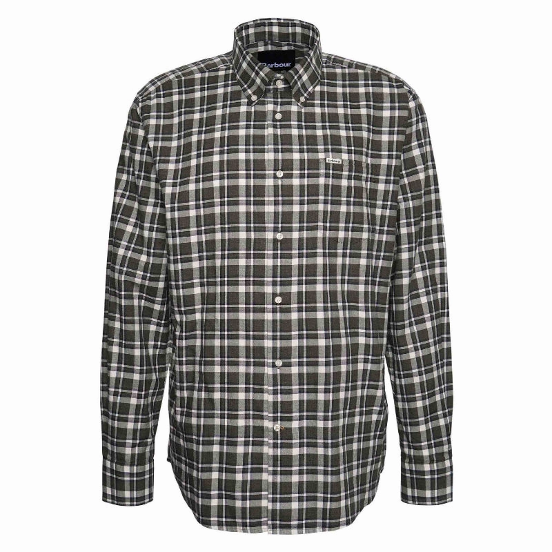 Steal Todays Offer Clearance Savings Now Barbour Turville Mens Regular Fit Shirt - Olive