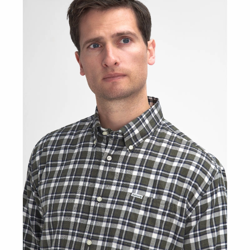Barbour Turville Mens Regular Fit Shirt - Olive Shop Grab Now Big Clearance Event