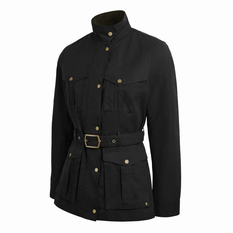 Fairfax & Favor Sadie Wax Safari Ladies Jacket - Black Big Sale Today Price Drop Alert