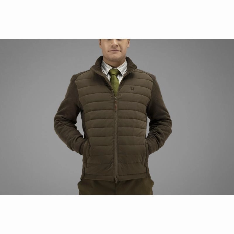 Harkila Retrieve Insulated Mens Full Zip - Dark Warm Olive Instant Deal Today