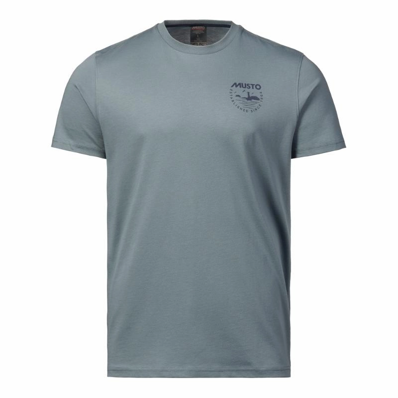 Daily Clearance Deal Big Hot Sale Musto Marina Ss Mens T-Shirt - Stormy Weather