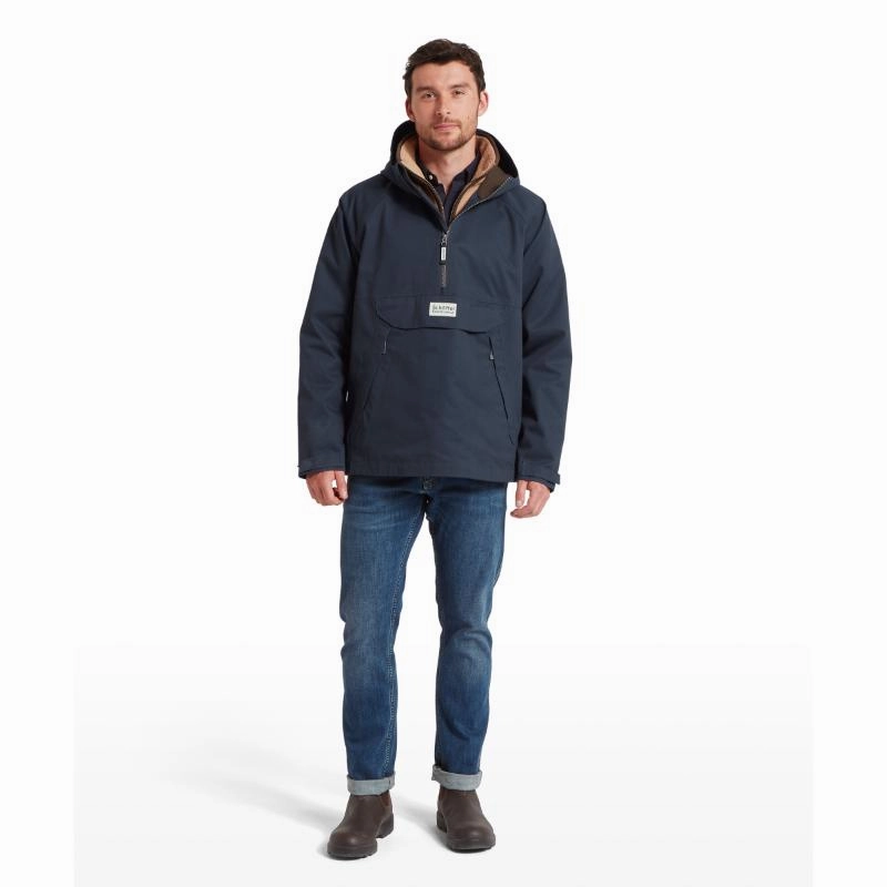 Schoffel Overton Venturi Mens Waterproof Smock - Navy Dont Miss This Offer
