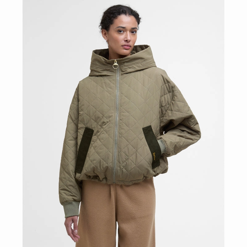 Barbour Maddy Ladies Quilted Jacket - Dusky Green/Ancient Big Savings Today MustHave Deals