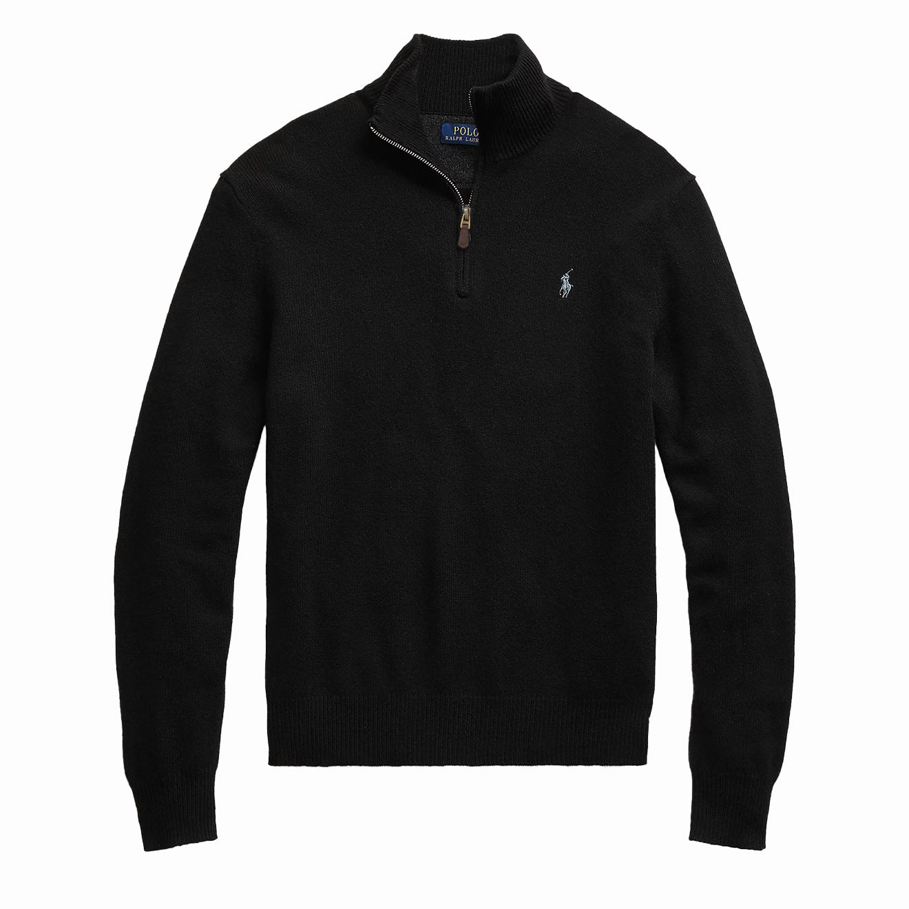 Polo Ralph Lauren Wool Half Zip Pullover Black Todays Trending Deals