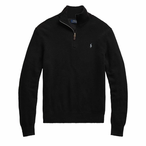 Polo Ralph Lauren Wool Half Zip Pullover Black Grab It Now Limited Edition Offer