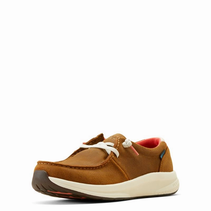 Ariat Buckeye H2O Ladies Waterproof Shoe - Weathered Honey Clearance Sale Now Instant Deal Today