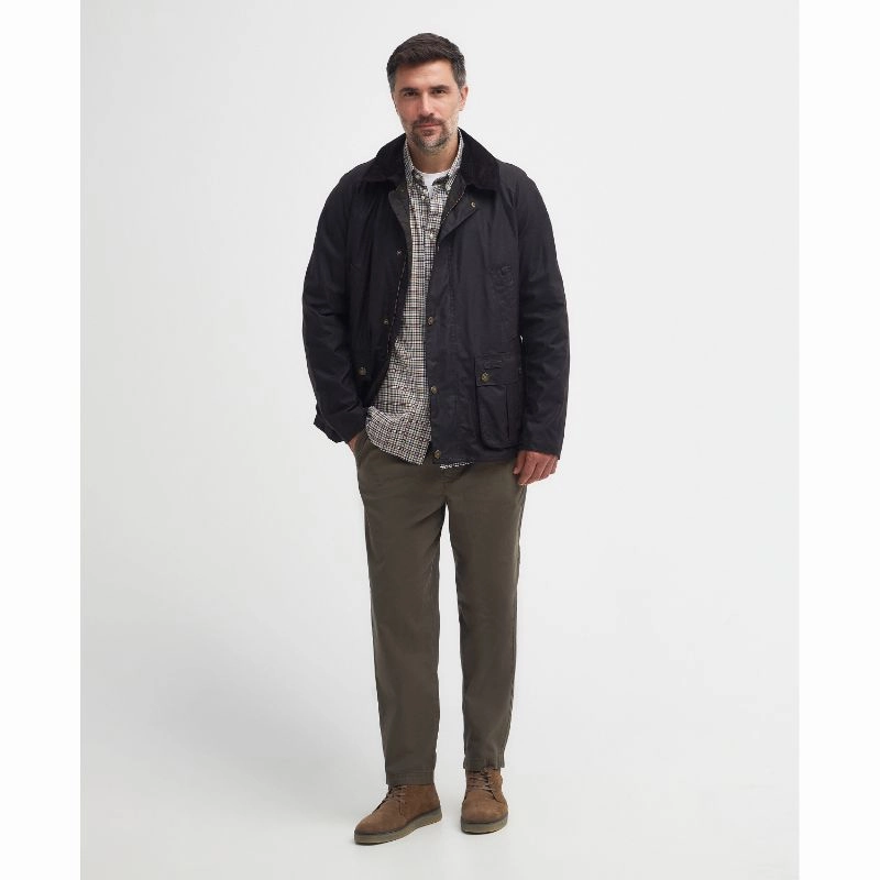 Big Savings Today Limited Stock Alert Barbour Halton Mens Wax Jacket - Rustic Brown