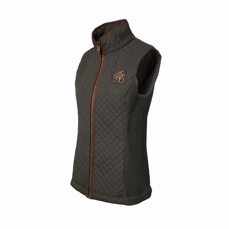 Best Price Online Last Chance Offer Holland Cooper Cambridge Ladies Gilet - Dark Olive