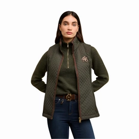 Holland Cooper Cambridge Ladies Gilet - Dark Olive Sweet Deal Inside