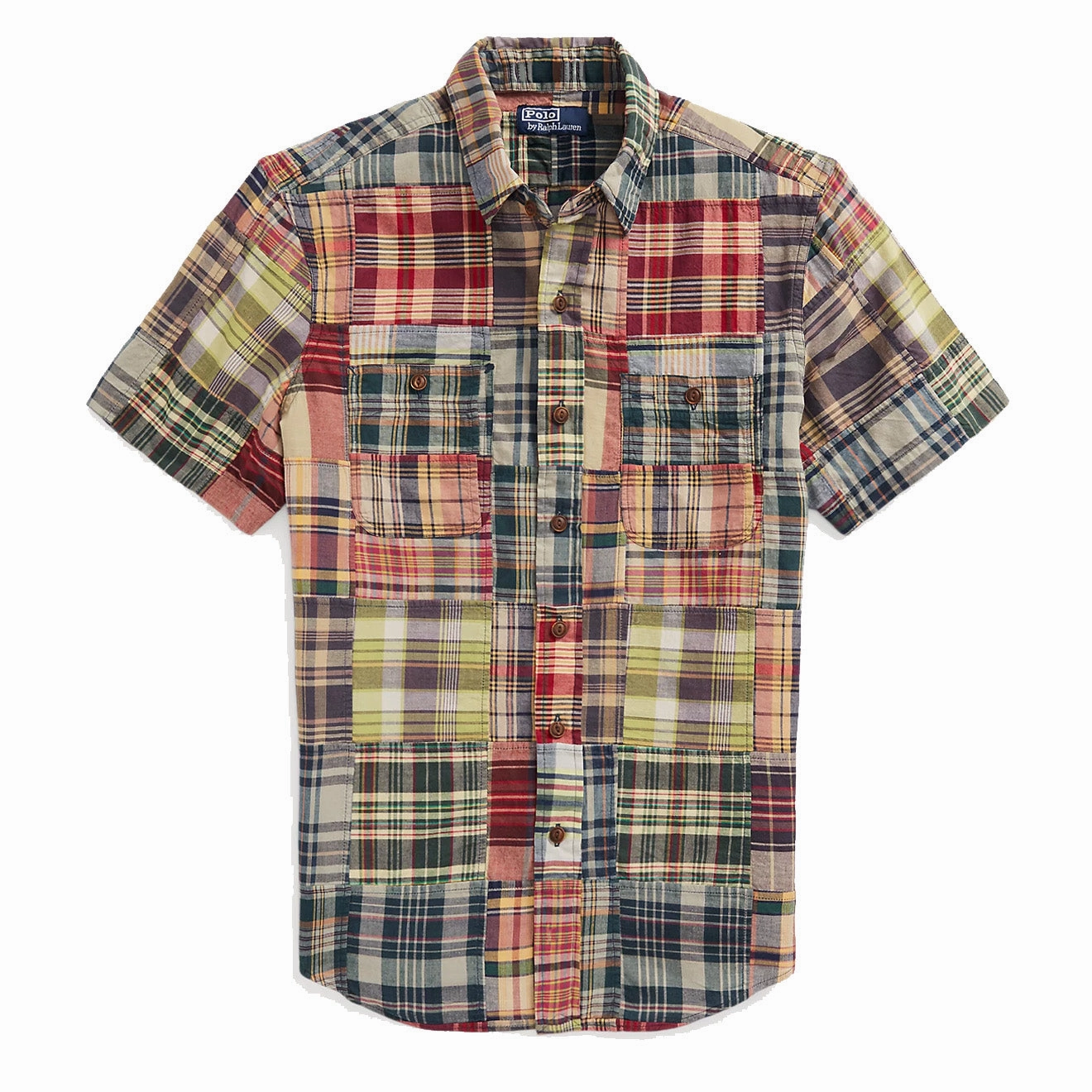 Instant Hot Deal Flash Sale Alert Polo Ralph Lauren Classic Fit Patchwork Madras Workshirt  Madras Patchwork