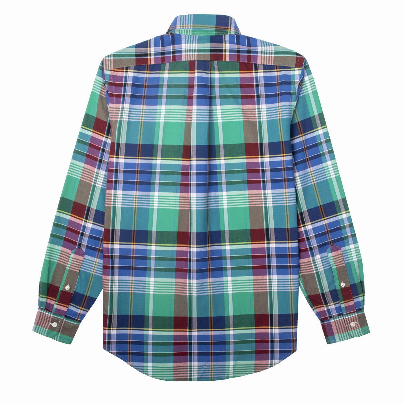 Daily Hot Deal Trendy Picks Today Polo Ralph Lauren Custom Fit L/S Check Shirt Royal / Green Multi