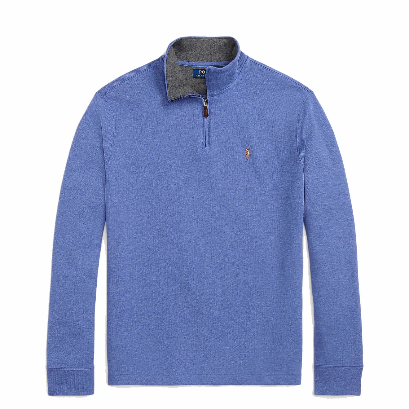 Limited Time Steal Clearance Event Alert Polo Ralph Lauren Estate-Rib Quarter-Zip Pullover Faded Royal Heather/Barclay