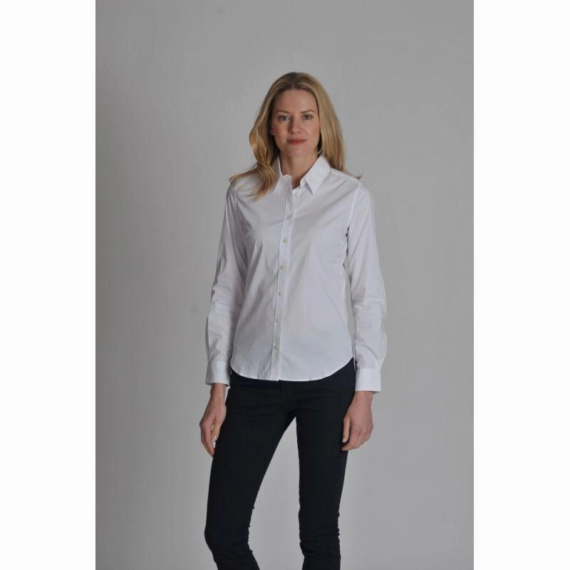 Todays Hot Savings Special Deal Frenzy Schoffel Suffolk Ladies Cotton Shirt - White