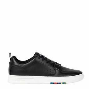 Paul Smith Leather 'Cosmo' Trainers Black Shop Today Save