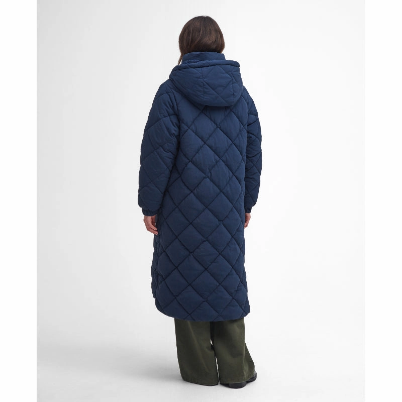 Barbour Kirkton Ladies Puffer Jacket - Navy/Classic Shop Now Save
