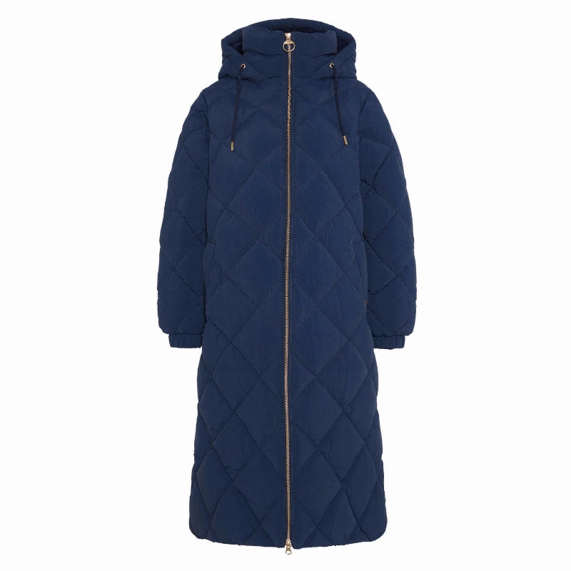 Barbour Kirkton Ladies Puffer Jacket - Navy/Classic Hot Discount Deal