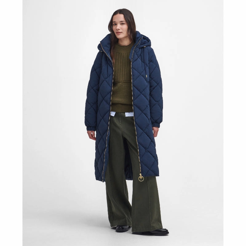 Barbour Kirkton Ladies Puffer Jacket - Navy/Classic Dont Wait Save Daily Clearance Deal