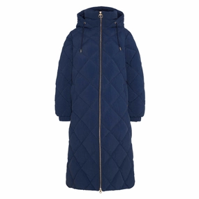Barbour Kirkton Ladies Puffer Jacket - Navy/Classic Hot Discount Deal