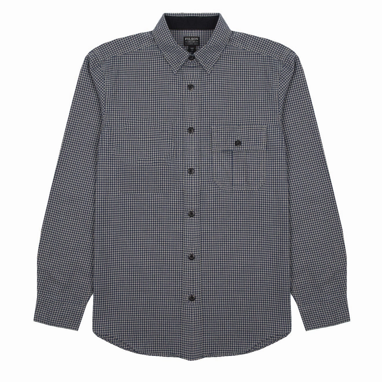 Filson Rustic Oxford Shirt Indigo / Khaki / Chalk Shop Grab Savings
