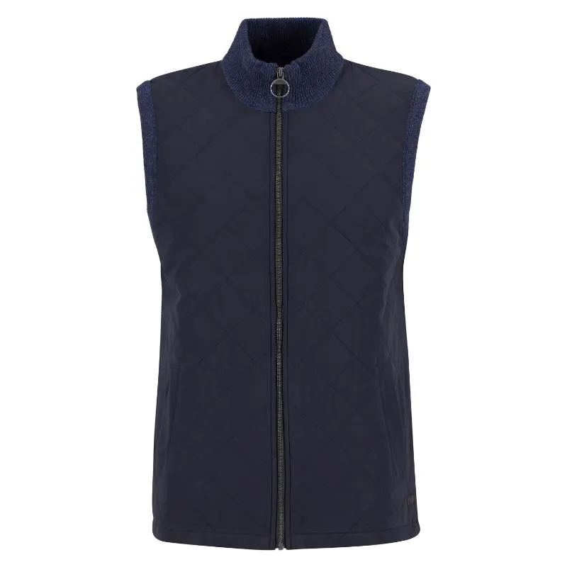 Barbour Shoveler Mens Knitted Gilet - Navy Shop Hot Picks Special Steal Event