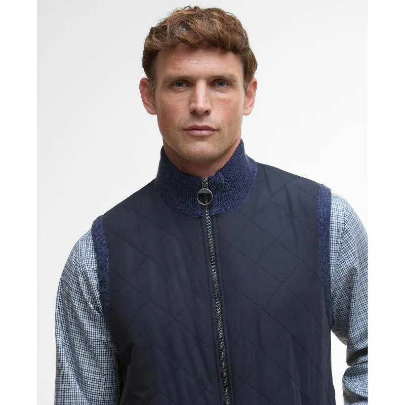 Barbour Shoveler Mens Knitted Gilet - Navy Trending Today Steal