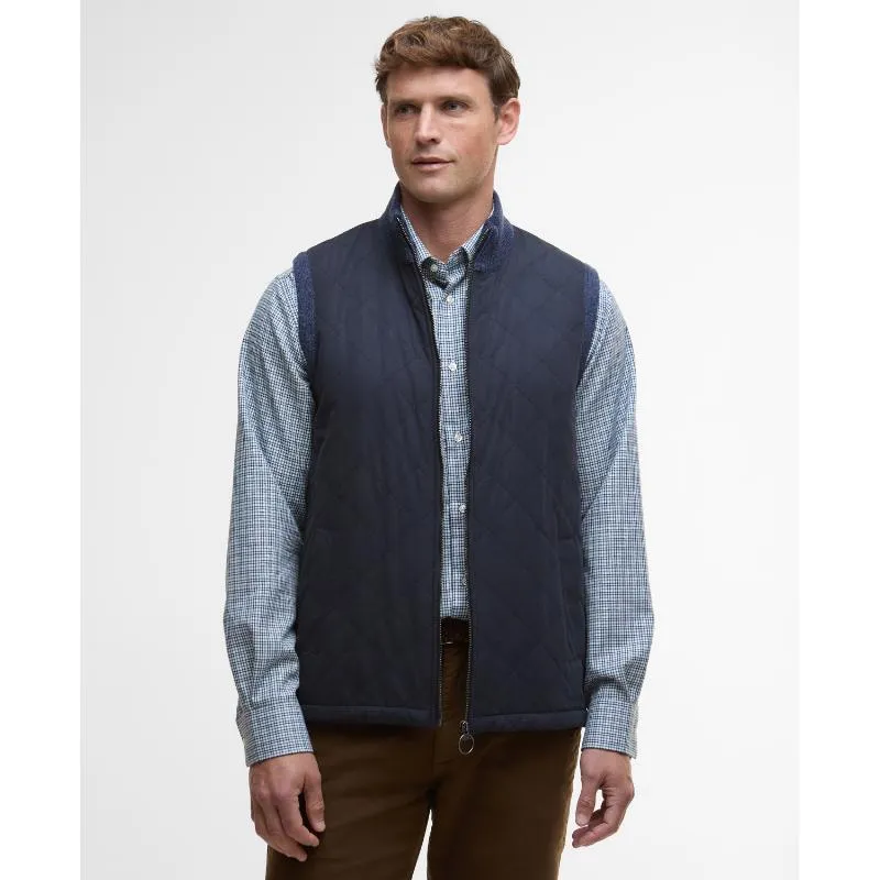 Grab Your Deal Today Barbour Shoveler Mens Knitted Gilet - Navy