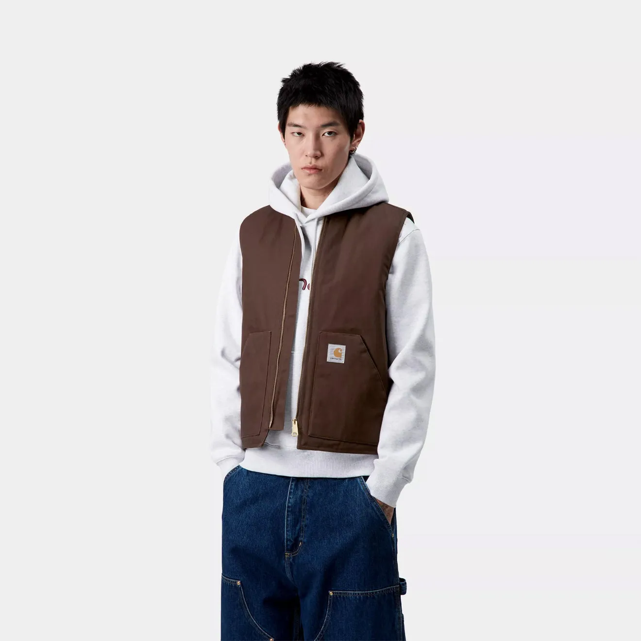 Carhartt Wip Classic Vest Tobacco Rigid Clearance Alert Now