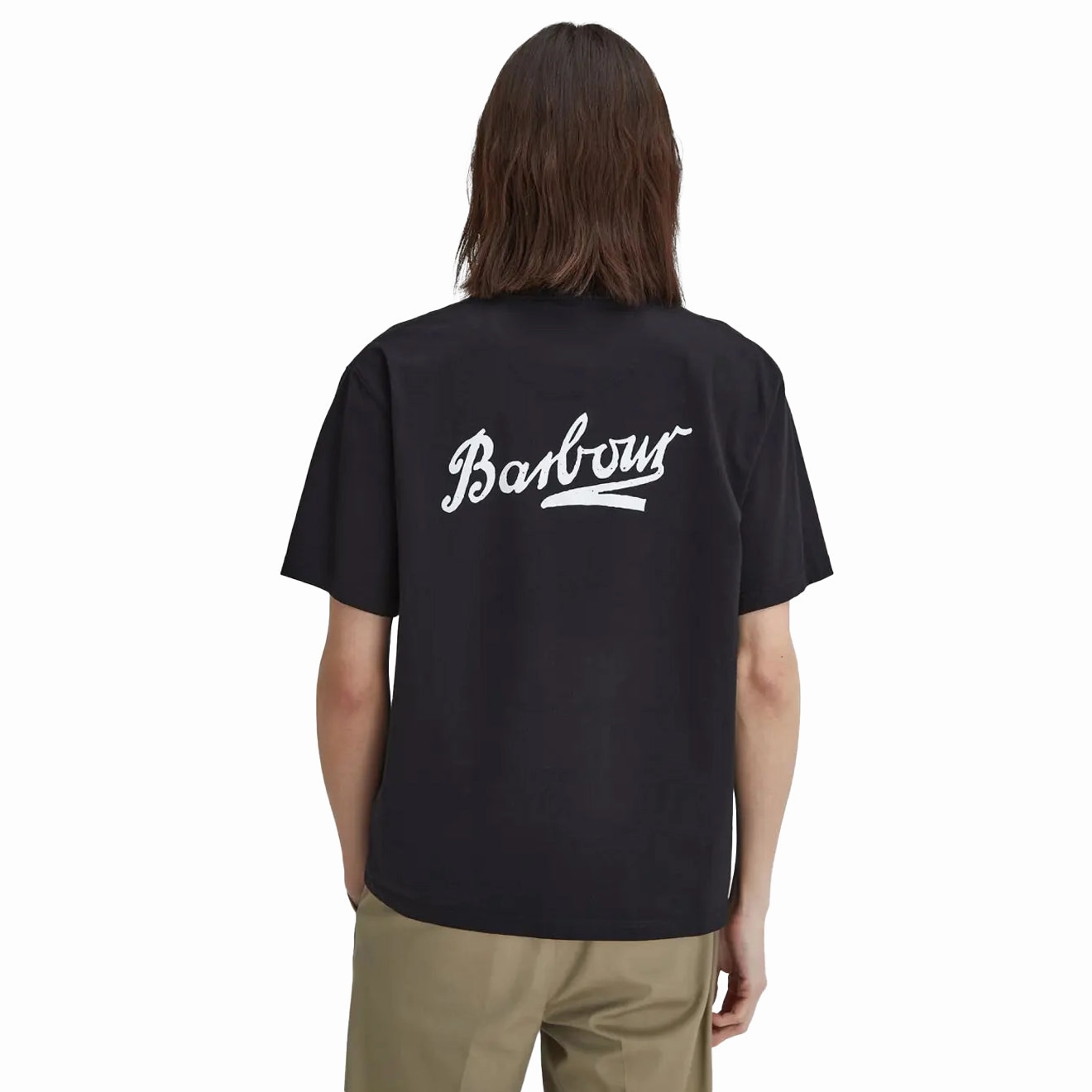 Barbour Bowery Oversized Graphic T-Shirt Black Weekend Specials Trending Today Steal