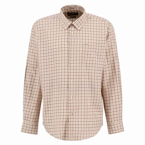 Barbour Preston Mens Regular Fit Shirt - Fired Brick Flash Sale Alert Now Flash Offer Today