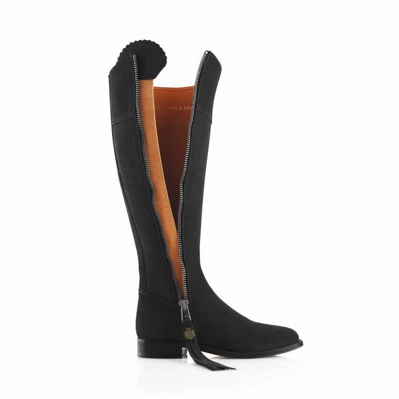 Fairfax & Favor Regina Ladies Suede Boot - Black Exclusive Online Offer EndofWeek Deals