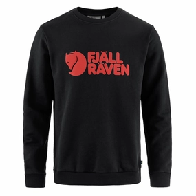 Fjallraven Logo Sweater Black Today Only Offer