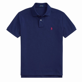 Polo Ralph Lauren Custom Slim Fit Mesh Polo Newport Navy Todays Hot Savings Daily Deal Frenzy