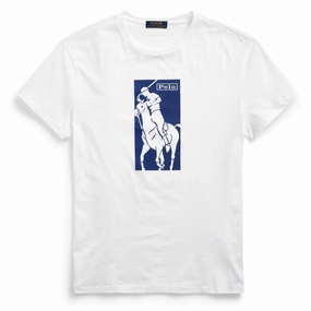 Polo Ralph Lauren Pony Print T-Shirt White Clearance Sale Big Hot Sale