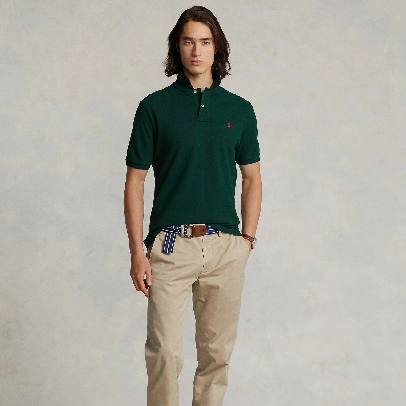 EndofWeek Deals Polo Ralph Lauren The Iconic Mesh Polo Shirt College Green
