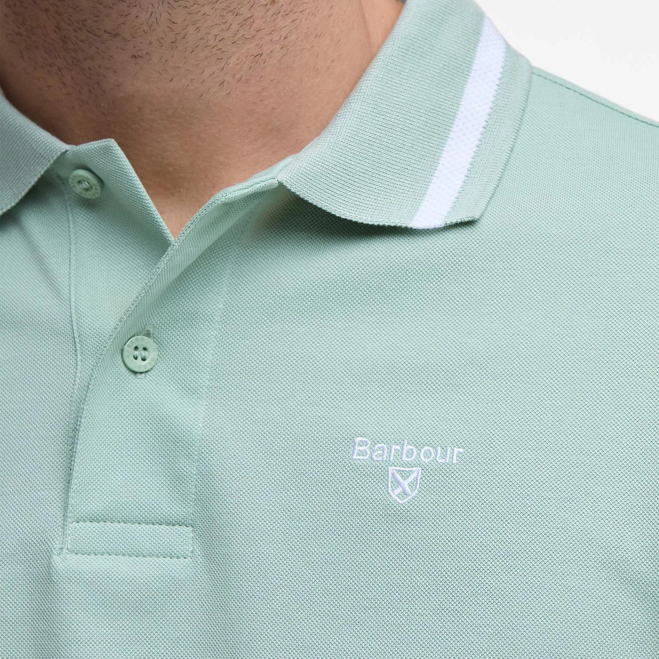 Hot Pick Sale Barbour Ferrybridge Lightweight Tailored Fit Polo Shirt Pale Apple
