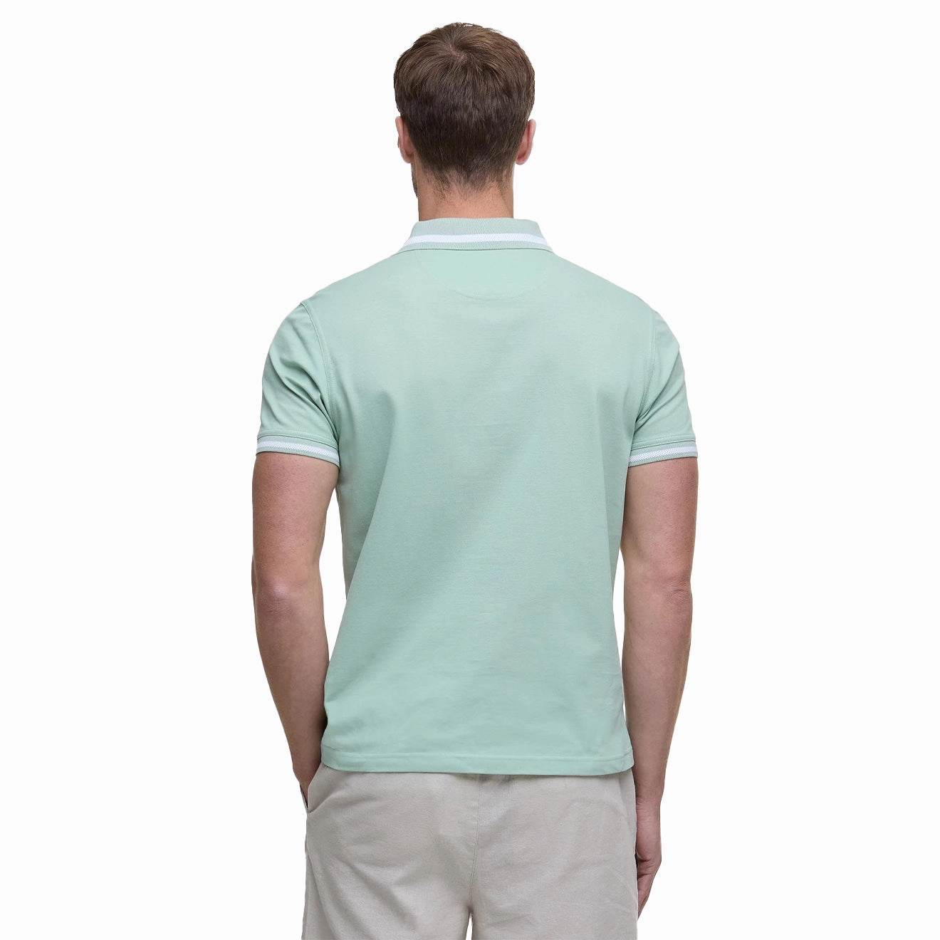 Special Occasion Discount Trending Deals Today Barbour Ferrybridge Lightweight Tailored Fit Polo Shirt Pale Apple