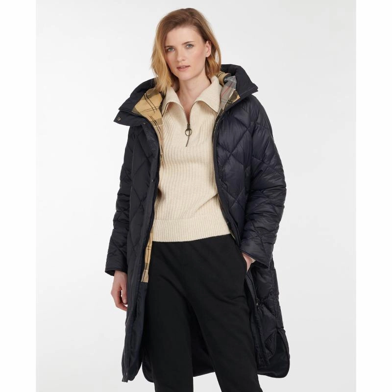 Barbour Sandyford Ladies Quilted Coat - Dark Navy/Dress Flash Sale Alert Now Today Only Special