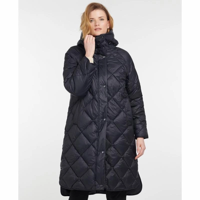 Dont Miss Out Barbour Sandyford Ladies Quilted Coat - Dark Navy/Dress