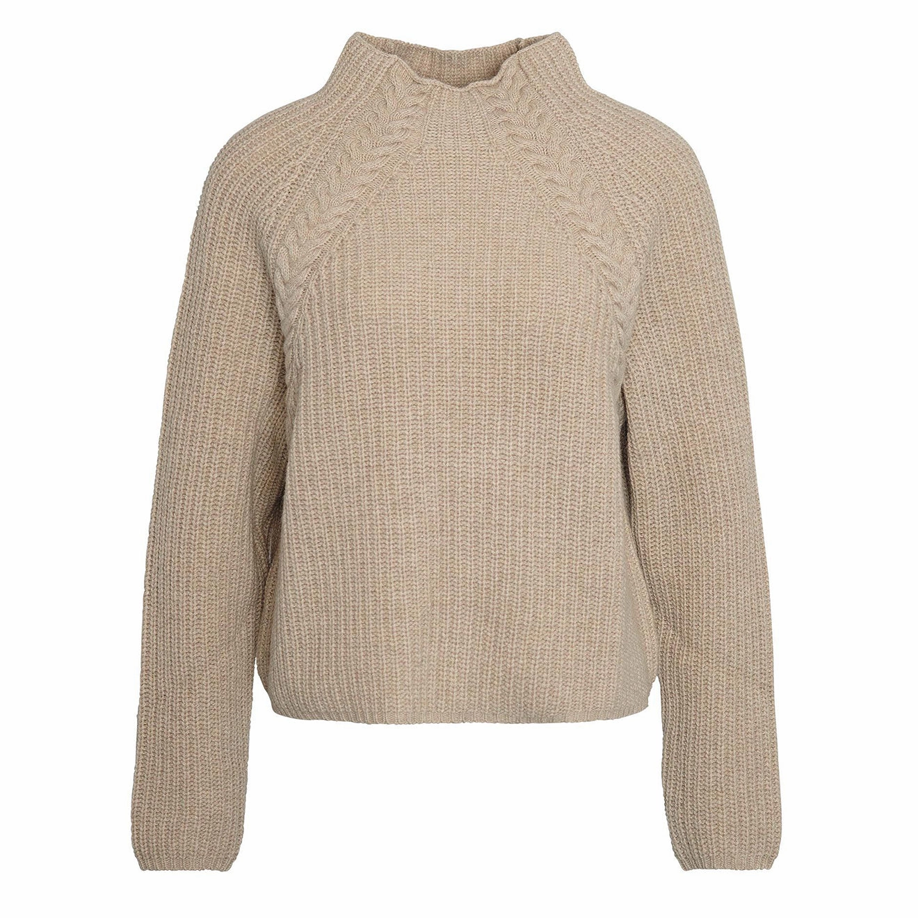 Barbour Womens Rhonda Knitted Jumper Honey Best Seller Discount Mega Sale Now