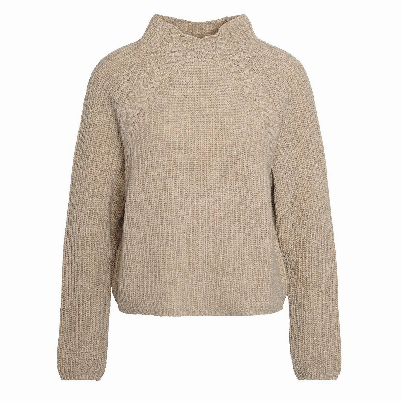 Barbour Womens Rhonda Knitted Jumper Honey Weekend Flash Offer