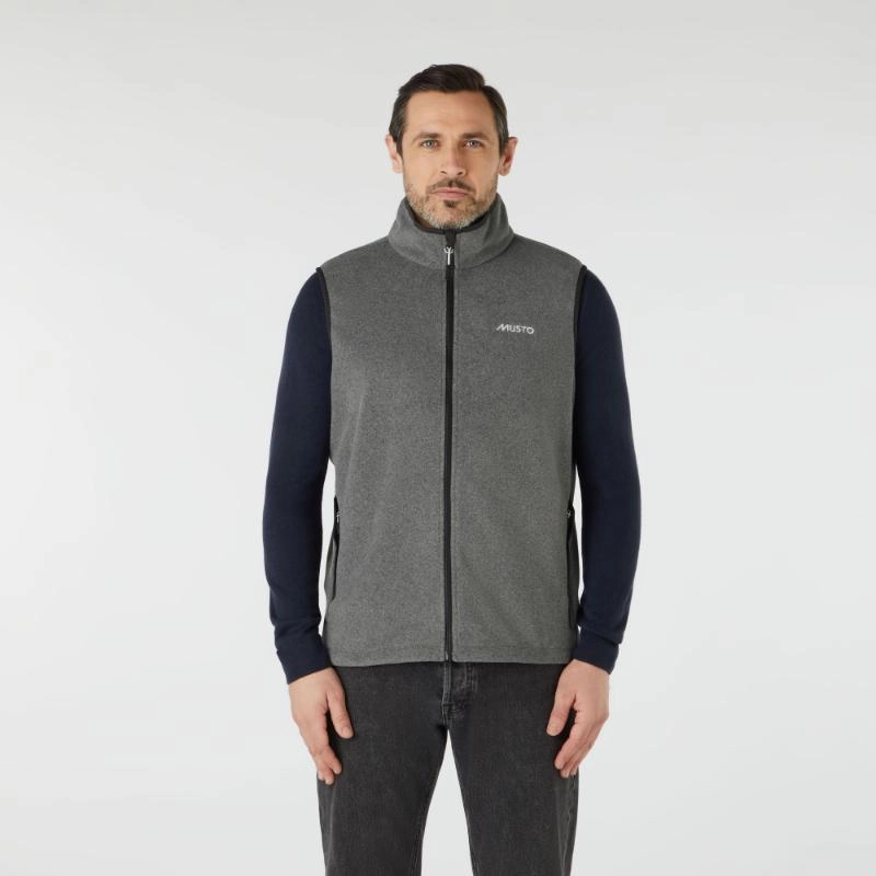 Hot Deals Today Musto Nautic Pt Fleece Gilet - Dark Grey Marl