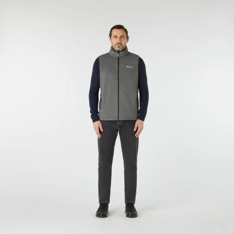 Save Today Only Musto Nautic Pt Fleece Gilet - Dark Grey Marl