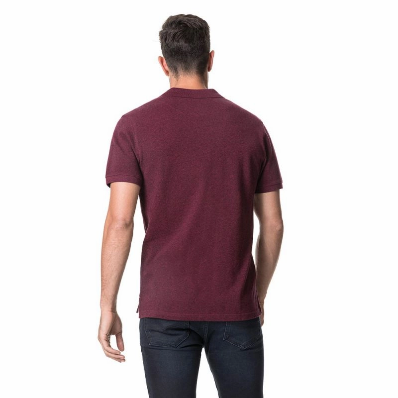 Todays Hot Savings Price Slash Today Rodd & Gunn Gunn Mens Polo Shirt - Garnet