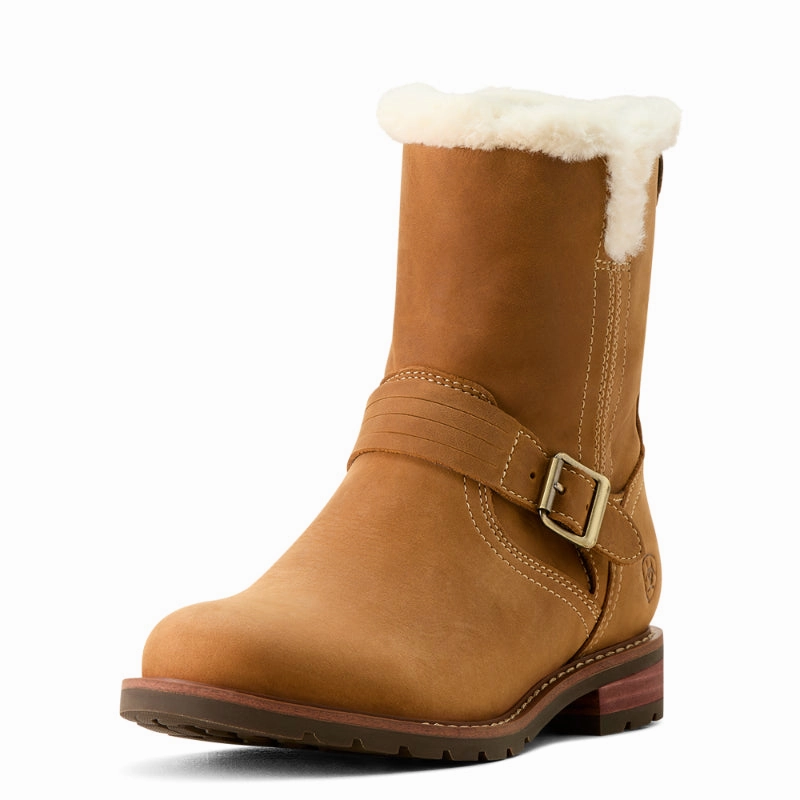 MustHave Deal Ariat Savannah Sherpa Waterproof Ladies Boot - Carmel Tan