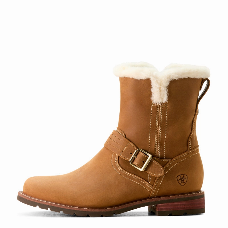 Ariat Savannah Sherpa Waterproof Ladies Boot - Carmel Tan Save Big Online