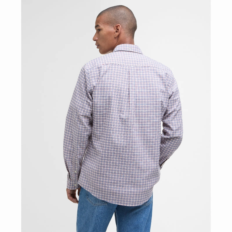 Instant Hot Deal Barbour Banner Mens Tailored Fit Shirt - Red