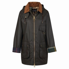 Save Big Online Limited Stock Alert Barbour Highclere Ladies Wax Jacket - Olive