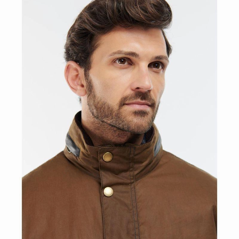 Best Seller Discount Barbour Malcolm Mens Wax Jacket - Brown